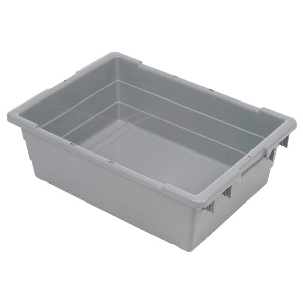 Quantum Storage Systems Storage Tote, Gray, Polypropylene, 23-3/4 in L, 17.25 in W, 8 in H TUB2417-8GY